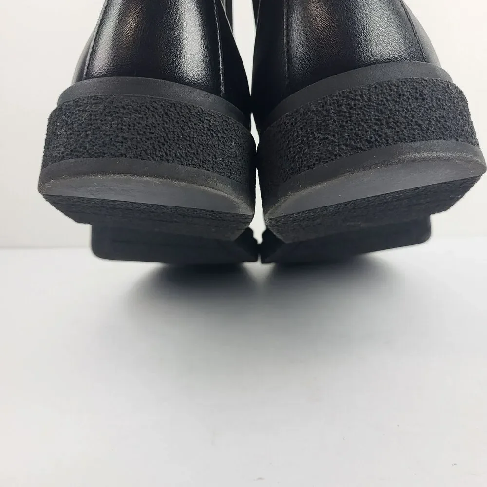 Abound Reese Black Faux Leather Chelsea Boots Size 11.5M